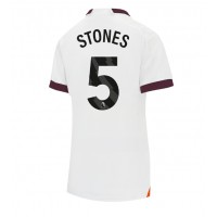 Koszulka piłkarska Manchester City John Stones #5 Strój wyjazdowy dla kobiety 2023-24 tanio Krótki Rękaw